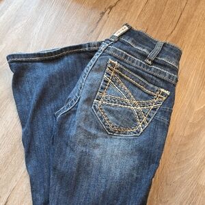 Ariat Blue Boot Cut Jeans with Classic Fading